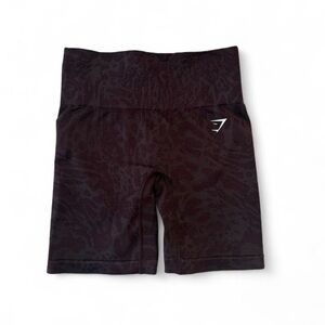 Gymshark Burgundy and Grey Workout Shorts